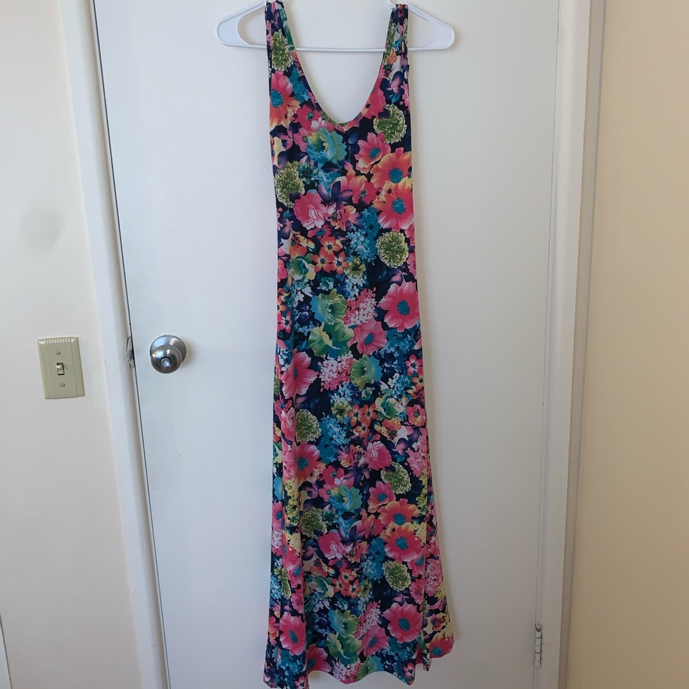 Beautiful Flower Maxi Dress